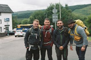 Me, Grant, Craig and Stewart at Crianlarich, Canon EOS 500 | 50mm ƒ/1.8 | Kodak  ColorPlus